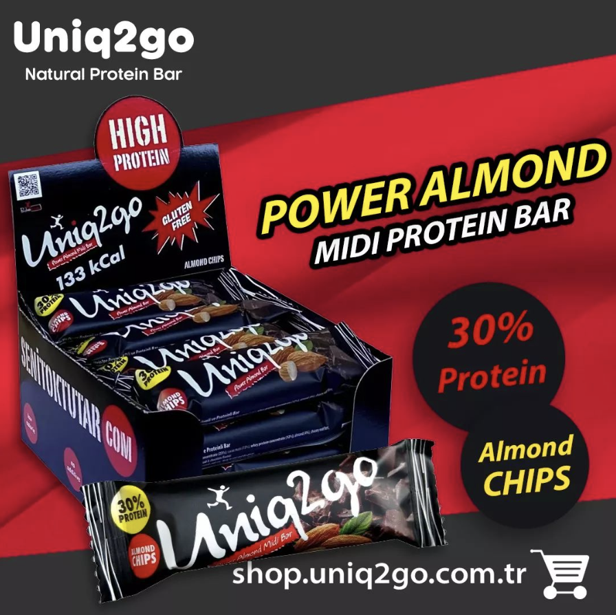 Uniq2go Power Almond Bar