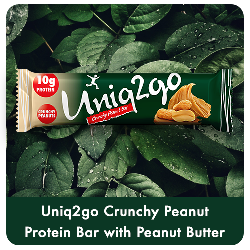 Uniq2go Crunchy Peanut - Fıstık Ezmeli Proteinli Bar