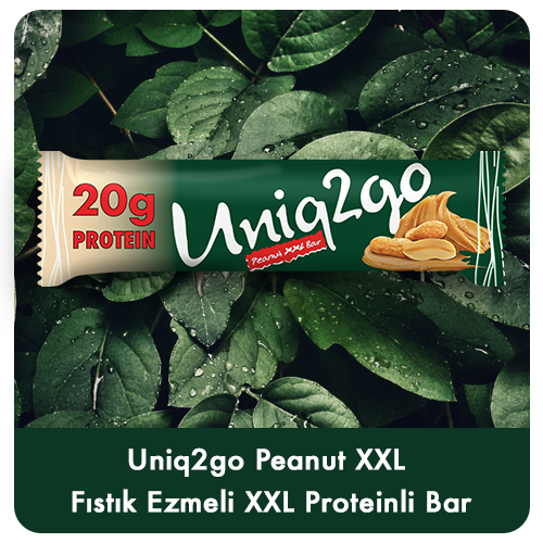 Uniq2go Peanut XXL - Fıstık Ezmeli XXL Proteinli Bar