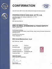 Alman Federal Sürdürülebilirlik Derneği - Global Gıda Güvenliği Sertifikamız